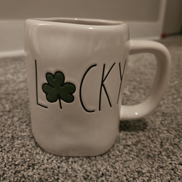 Rae Dunn Other - Rae Dunn Lucky Mug 4 Leaf Clover St Patty's
